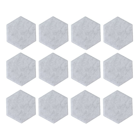 Paneles Acústicos Daixiaolindai Hexagonales Absorbentes de Sonido 14x12x7cm Gris Plateado 12 Uds
