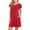 Red, variant on Women Maxi Dresses with Sleeves Womens Summer Dresses 2023 Ruffle Short Sleeve Casual Beach Tshirt Dress Round Neck Loose Swing Sundress With Pockets Womens Summer Dresses with Pockets