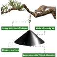 thumbnail image 5 of 19 Inch PP Squirrel Proof Baffle for Protecting Outside Pole Bird Feeders and Bird Houses, Hang Mount Raccoon and Squirrel Guard Stopper for Shepherd Hooks - Black, 2 Pack, 5 of 8