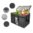 thumbnail image 3 of Extra Large Insulated Food Delivery Bag, Hot & Cold Meal Carrier Bag, Catering/Doordash Pizza Warmer, Grocery Tote, Cooler Bag, 3 of 7