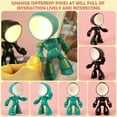 thumbnail image 2 of OUSITAID 2Pcs Bande Dessinée Mini Lumière de Nuit Petite Lampe de Bureau LED Mignonne Table de Protection des Yeux Lumière Héroïque Forme de Police de Combat Lecture Lumière Robot Réglable Lumière Décorative Réutilisable pour Enfant, 2 of 9