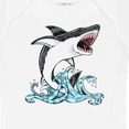 thumbnail image 4 of Inktastic Great White Shark Jumping Boys or Girls Baby Bodysuit, 4 of 5