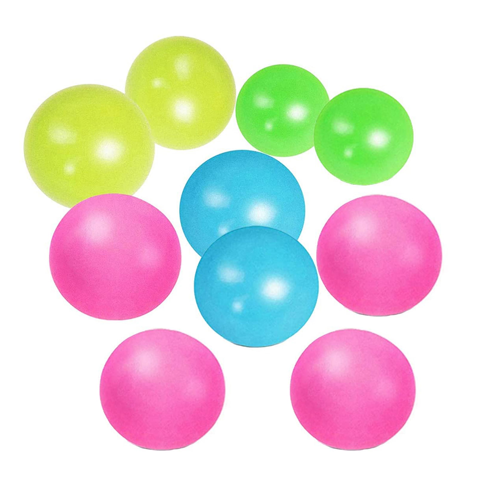 Details about   4Pcs Ceiling Sticky Stress Relief Luminescent Squeeze Fluorescence Balls Toy 