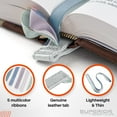 thumbnail image 5 of Superior Essentials Magnetic Multi Ribbon Bible Bookmark with Personalized Embossed Initial Letter-Attachable Bible Ribbon Gift Bookmarks for Book Lovers K-Pastel, 5 of 9