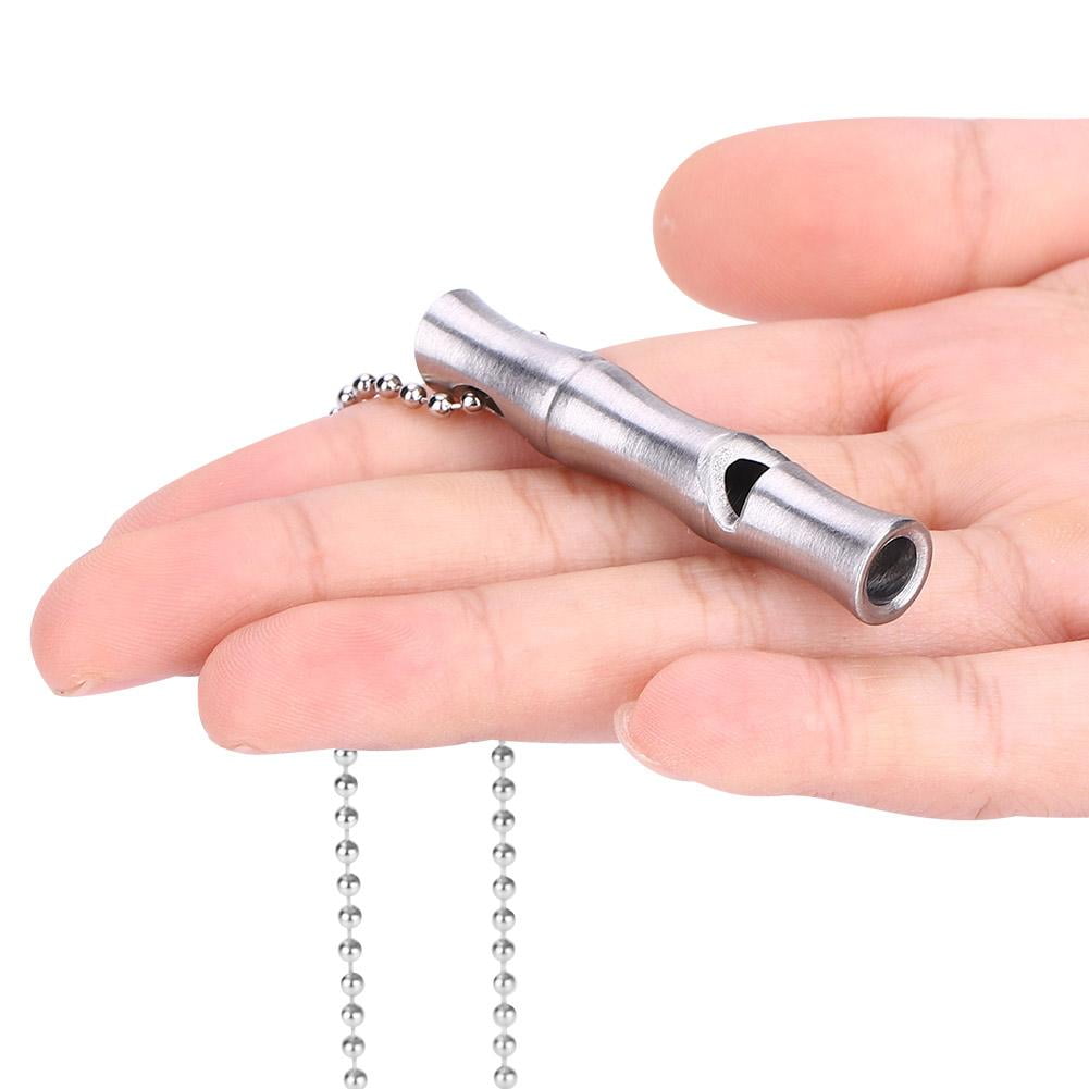 Stainless Steel Whistle Outdoor Camping Survival High Decibel Emergency Whistles 