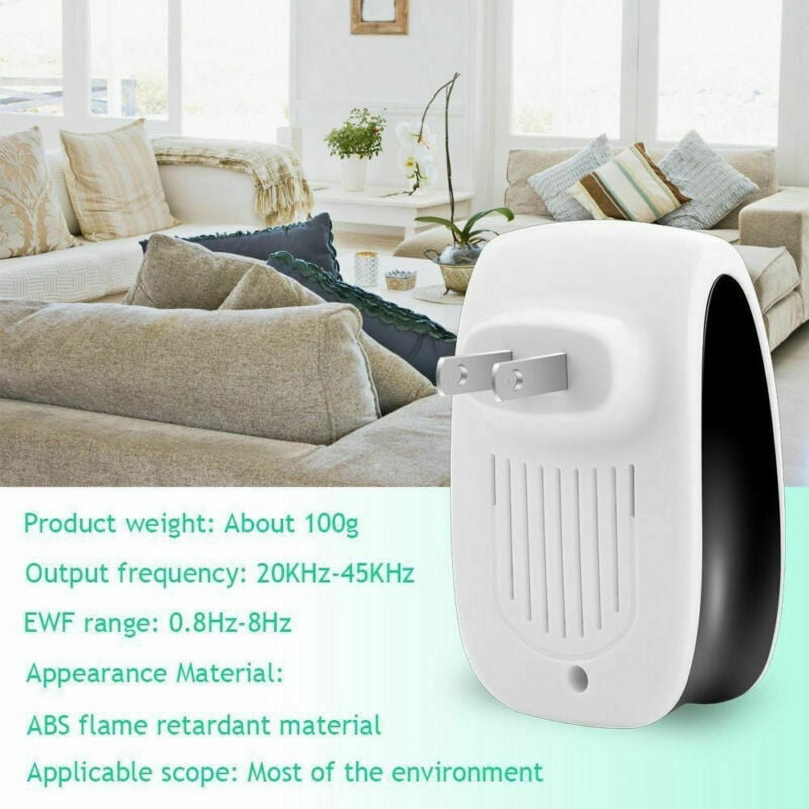 Ultrasonic Pest Repeller 6 Pack, Pest Control Ultrasonic Repellent, Electronic Insects & Rodents Repellent