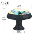 thumbnail image 4 of 4 Pcs Sunflower Butterfly Knobs for Kitchen Cabinet Cupboard Dresser Bookcase Drawer Pulls Handles Round Home Decor, 4 of 8