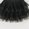 thumbnail image 7 of LYHaoo Girls Tutu Dress Layered Skirt With Satin Waistband For Party，Princess Casual Dresses Sizes 9-10 Years Black, 7 of 7