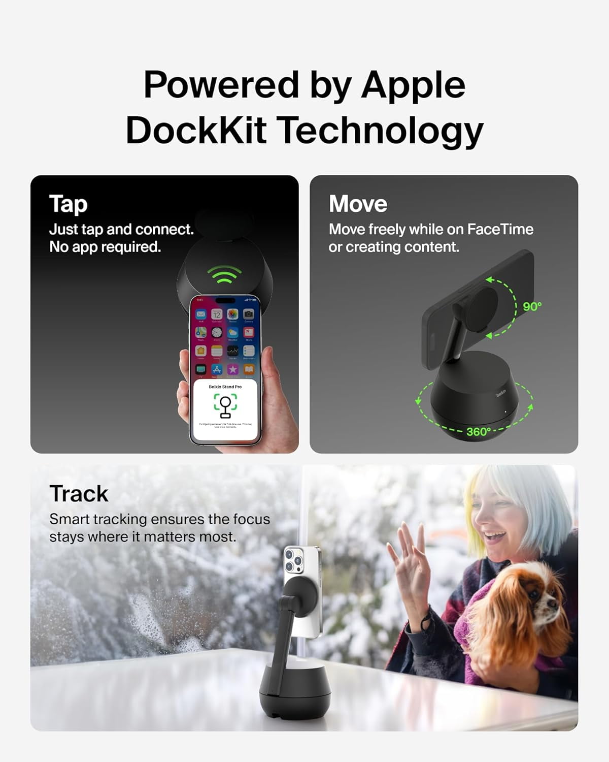 Belkin Auto-Tracking Stand Pro with DockKit - Apple