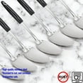 thumbnail image 2 of Ram-Pro Heavy Duty Basting Spoon Stainless Steel Comfortable Ergonomic Handle Solid Spoon Hot Pot Colander Picnic Utensil Kitchen Tool Pack of 6, 2 of 4