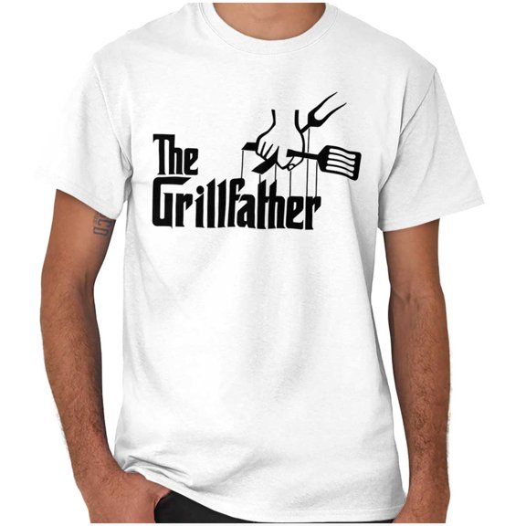 Funny Family The Grill Father Joke Men's Big & Tall Crewneck Graphic Tee Brisco Brands 2X