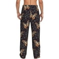 thumbnail image 7 of Salouo Butterfly1 Print Pajama Pants for Men, Lounge Pants Elastic Waistband Casual Men's sleepwear Loungewear Sleep Pajama Pant -Medium, 7 of 7