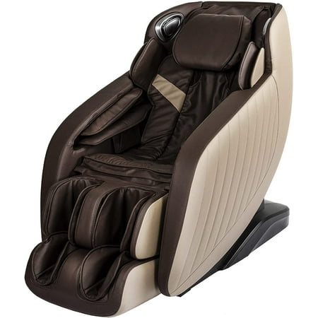 BestMassage Full Body Zero Massage Chair with Bluetooth 3D Speaker and Built-in Heat Therapy,Brown