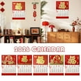 thumbnail image 2 of 2026 Chinese Wall Calendar Monthly,The Year of Horse Wall Hanging Calendar,Spring Festival Horse New Years Calendars,Chinese Lunar Years for Home Spring Festival Decorations, 2 of 7