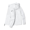 thumbnail image 4 of CVLIFE Mens Quick Dry Jackets Full Zip Sun Protection Shirts Summer Top White 3XL, 4 of 9