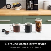 Ninja Prestige Dual Brew System 12-Cup, Built-In Milk Frother, Nespresso Capsule Compatible, CFN600WM, Black