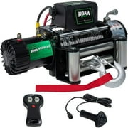BOAR OFF ROAD 9500 Lb Winch, Electric Winch 12V with Steel Rope, Roller Fairlead, Waterproof IP67 ATV UTV Jeep Winches with Wireless