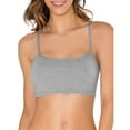 thumbnail image 3 of Fruit of the Loom Women's Spaghetti Strap Cotton Sports Bra, 2-Pack (Gray/Mint), 3 of 5