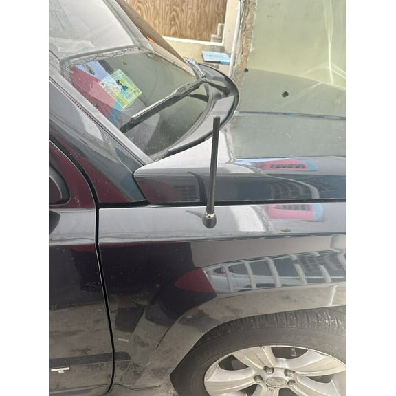 7" inch Short Black Antenna Mast AM/FM for Jeep Compass / Patriot 2007-2017 Brand New