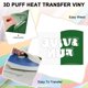 thumbnail image 2 of Uxcell 1 Hoja de Vinilo Puff 3D para Transferencia de Calor 10" x 6ft Verde Oscuro para Camisetas y Proyectos de Tela DIY, 2 of 7