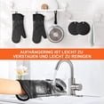 thumbnail image 3 of Juego de 4 manoplas para horno, manoplas para horno, antideslizantes, de silicona y resistentes al calor, 300 °C, guantes para horno, manoplas holandesas para horno, guantes de cocina, guantes para, 3 of 5