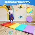 thumbnail image 4 of New Bounce Tumbling Mat for Kids - Gymnastics Mat - Folding Exercise Tumble Mat for Home Gyms, 4 of 7
