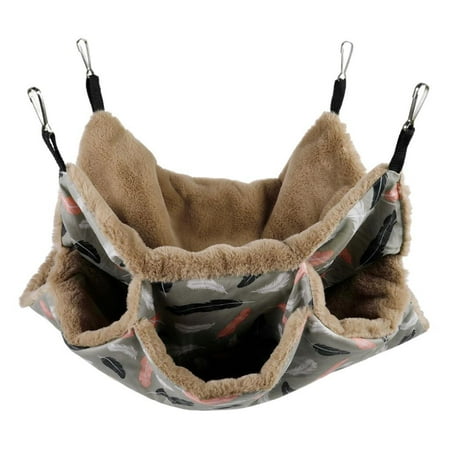 QSTDGVPW Small Animal Hanging Hammock Cage for Chinchilla Parrot Sugar Glider Ferrets