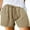 Khaki, variant on Sngxgn Women's Workout Running Shorts Spandex High Waisted Shorts with Liner Pockets(Khaki,L)