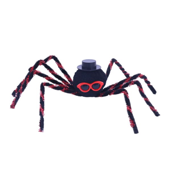 Adorno de araña roja para decoración de fiestas de Halloween