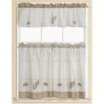 thumbnail image 1 of Rideau de Cuisine Brodé Feuille Rustique Design, 1 of 1