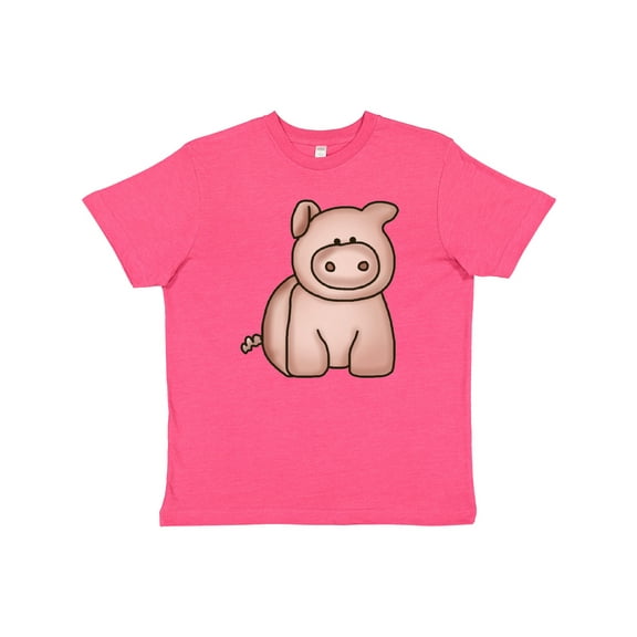 Inktastic Cute Little Pig Youth T-Shirt