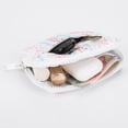 thumbnail image 2 of HUISZJ Wristlet Wallet, White Bowknot Wallet with Coin Zipper, Pocket Keychain Wristlet Wallet for Work Travel Outdoor, 2 of 4