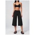 thumbnail image 2 of PISONIC Womens Workout Sets Two Piece Spaghetti Straps Sports Bra Matching Wide Leg Capri Pants Gym Work Pilates Outfits, 2 of 7
