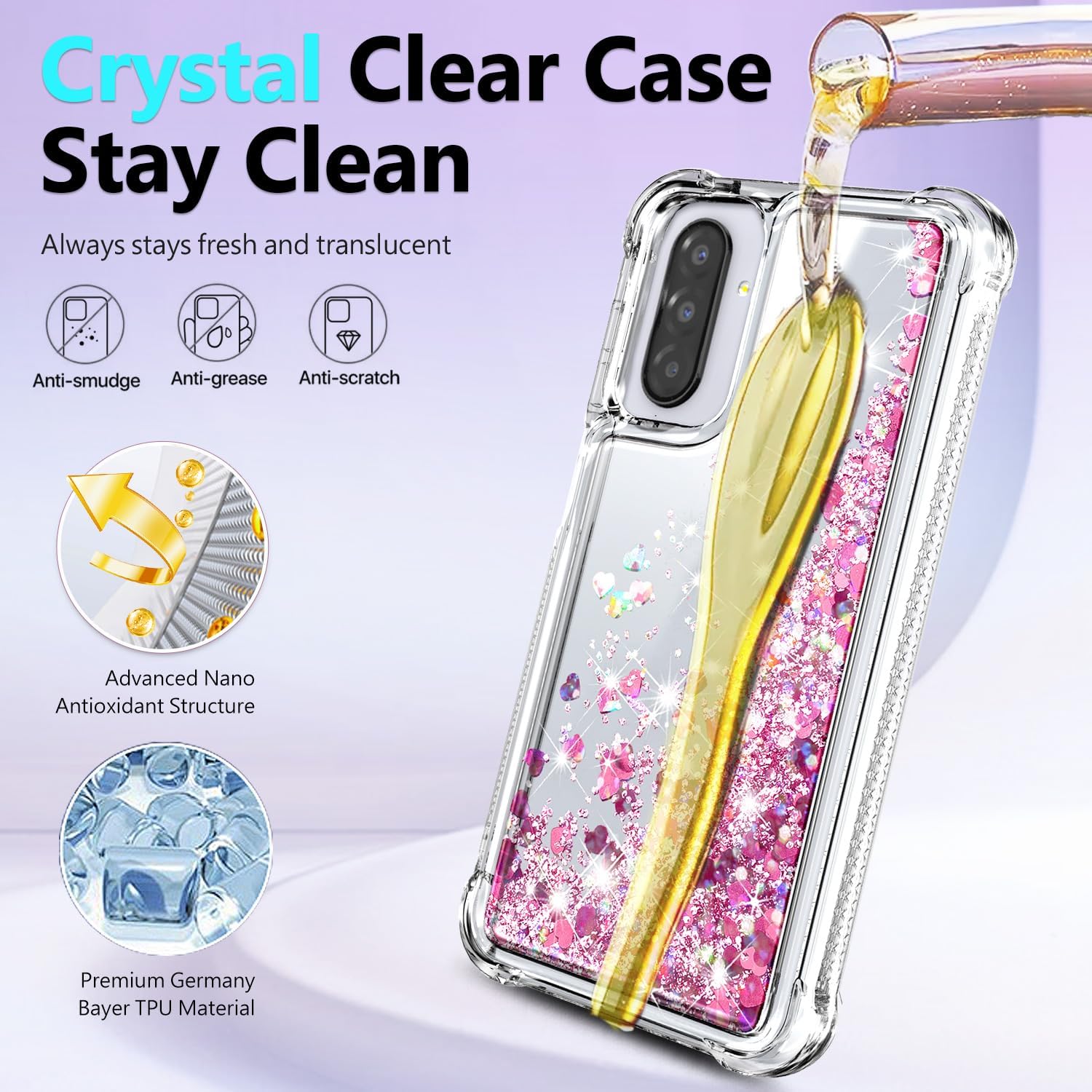 NGB Supremacy Galaxy A17/A26 5G Glitter Case with Accessories photo 3