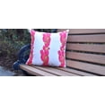 thumbnail image 2 of Simply Daisy, 16" x 16" Sunset Tulip Red Floral DecorativeOutdoor Pillow, 2 of 2