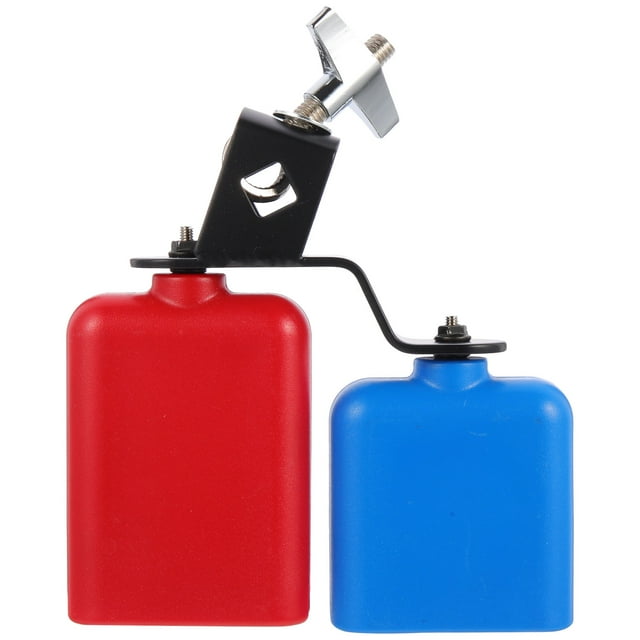 SEWACC Metal Percussion Instrument Cowbell for Playing Use with Clear Penetrating Sound in Assorted Colors