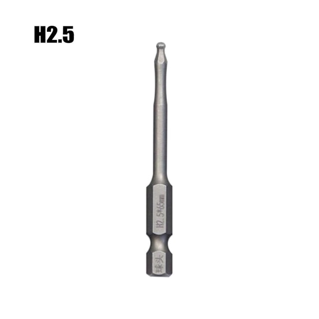 1 Pcs Ball End Hex Screwdriver Bit Metric Hex Bit 65mm Long Magnetic Driver Bit