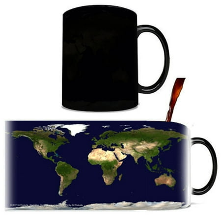 Pretty Coffee Cups Creative Earth Ceramic Color-changing Mug Pretty Coffee Milk Tea Cup Gift Decoration (10 OZ) Style:day ()
