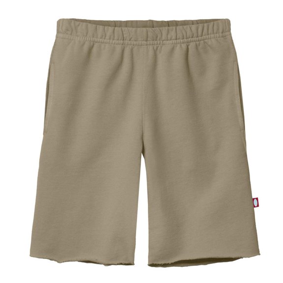 Made in USA Boys Amazingly Soft Cotton Lightweight Fleece Shorts | Dark Khaki