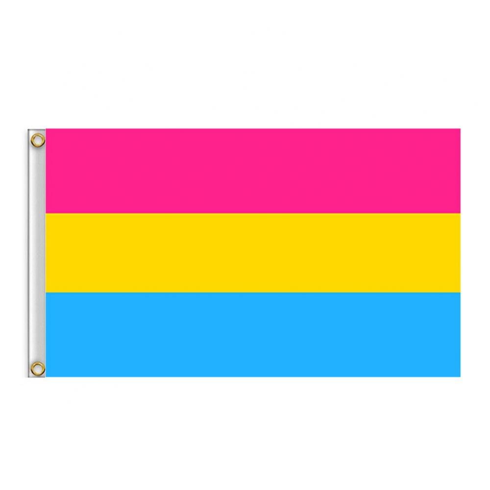 Progress Pride Flag Polyester LGBTQ Rainbow Inclusive Gay Banner 3x2/91x61cm 