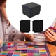 thumbnail image 3 of Caja de almacenamiento para baraja de cartas coleccionables, estándar, con 2 separadores de cartas, práctica Cuadros Negro Azul, 3 of 9