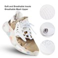 thumbnail image 3 of Seashell On The Beach Fashion Women's Nurse Shoes Casual Flat Sneaker Print Ladies Lace Up Light Walking Shoe Breathable Footwear, 3 of 8
