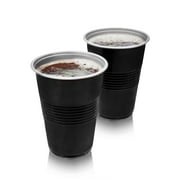 True Black Disposable Cups for Birthday Party, Game Nights, 16oz, Set of 50