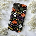thumbnail image 6 of Spooky & Sweet Halloween iPhone Case, Fun Pumpkin Faces, Candy, Spider Webs & Skulls, Trick or Treat Themed Durable Phone Cover for iPhone 16 15 14 13 12 11 Mini Pro Max, 6 of 6