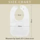 thumbnail image 3 of Baberos personalizados para bebé Papá Noel, pasa por aquí para la fiesta de Navidad del bebé, nombre personalizado, Baberos para recién nacidos, hisopos de algodón para regalo, 3 of 5