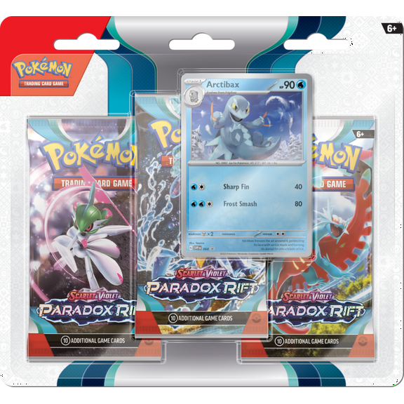 Pokemon Trading Card Games SV4 Paradox Rift 3PK Blister - Arctibax 3 Booster Packs