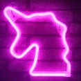 thumbnail image 1 of Pink Unicorn Neon Sign, Battery Operated or USB Powered LED Neon Sign Light for Party, Home, Wall Decoration Lamp Kids Gift, 1 of 3