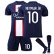 thumbnail image 1 of Kit de fútbol Camiseta de fútbol Camiseta de entrenamiento Neymar Azul/Blanco 24 (8-9 años) brillar Electrónica, 1 of 2