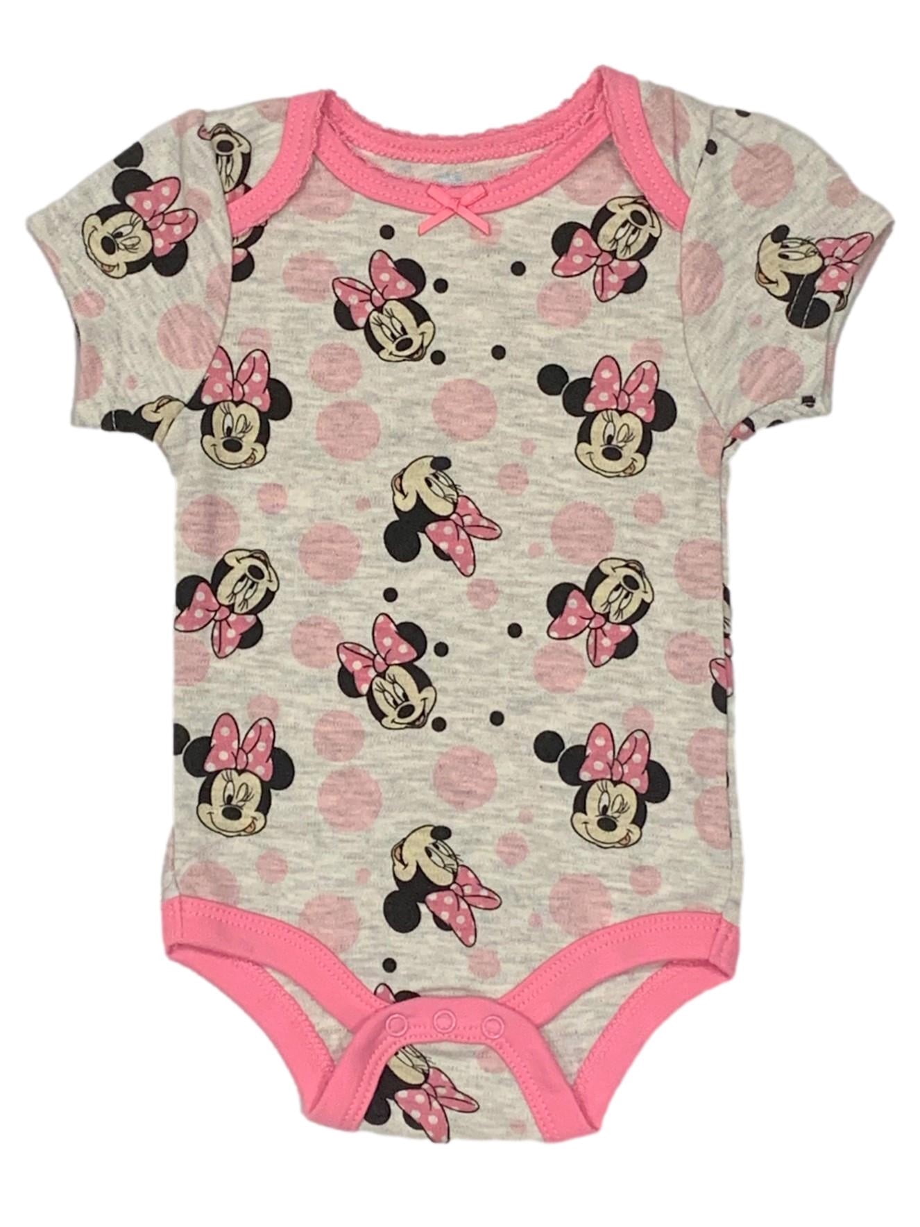 Disney Minnie Mouse 3 Piece Bodysuit and Pants Layette Set (Baby Girls)