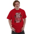 thumbnail image 4 of Christmas Jolly Big Red Guy Elves Men's Big & Tall Crewneck Graphic Tee Brisco Brands 2X, 4 of 5